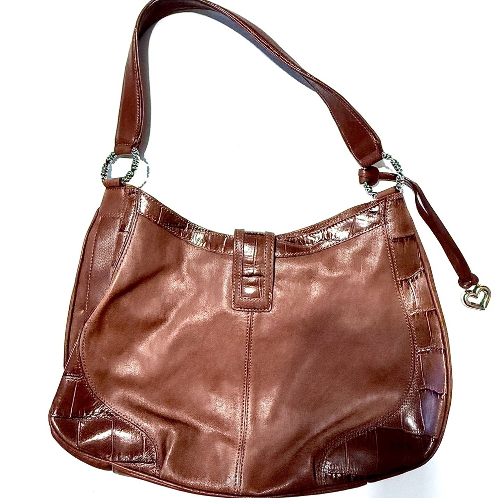 Brighton Rich Brown Leather Shoulder Bag - Picture 2 of 7